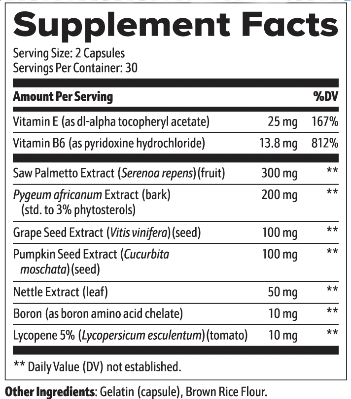 Prosta-7 Product Label